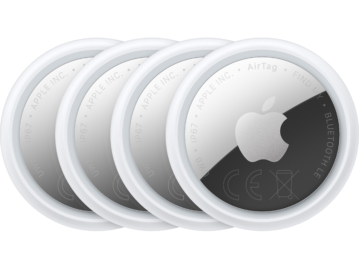 AirTag (2. gen.) spårningsbricka - 4-pack Bluetooth tracker & GPS