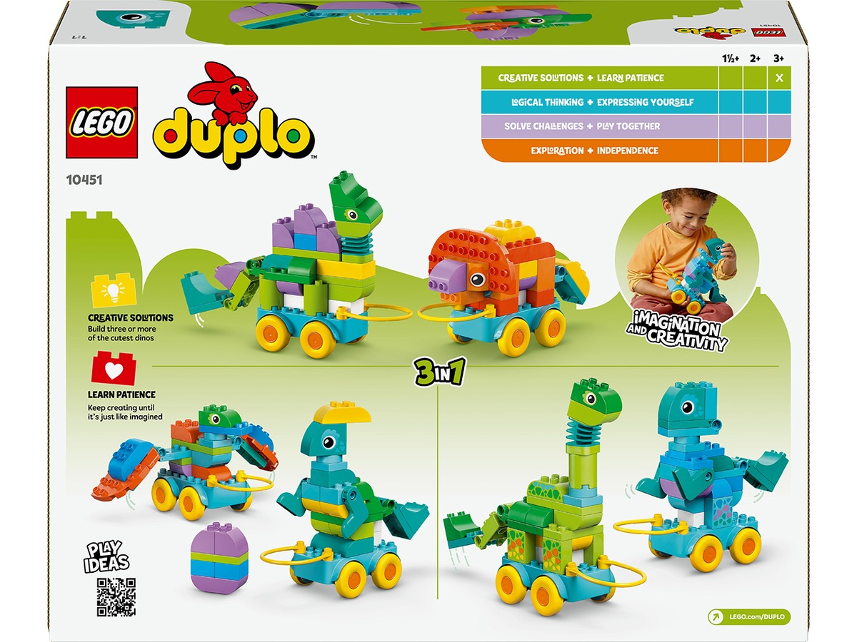 LEGO DUPLO Town 3-i-1 Dinosaurier på hjul 10451 LEGO