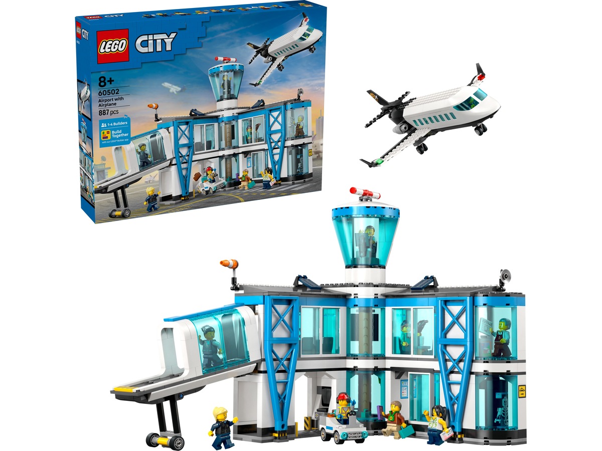 LEGO My City ljusplats och flygplan 60502 LEGO