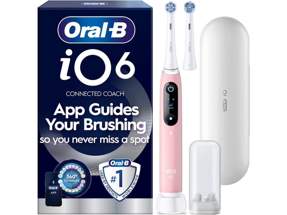 Oral-B iO6 Eltandborste (Rosa) Tandborsthuvud