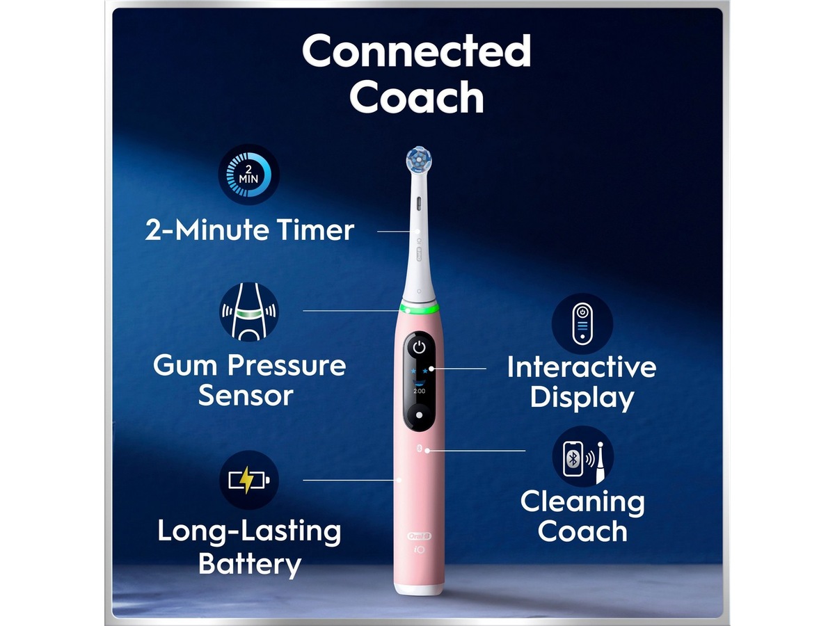 Oral-B iO6 Eltandborste (Rosa) Tandborsthuvud