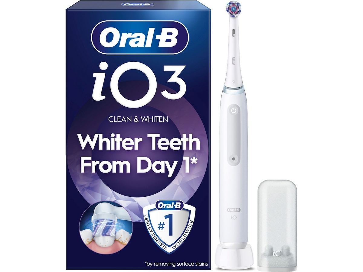 Oral-B iO3 Eltandborste (Vit) Tandborsthuvud