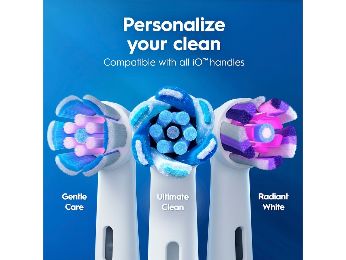 Oral-B iO3 Eltandborste (Vit) Tandborsthuvud