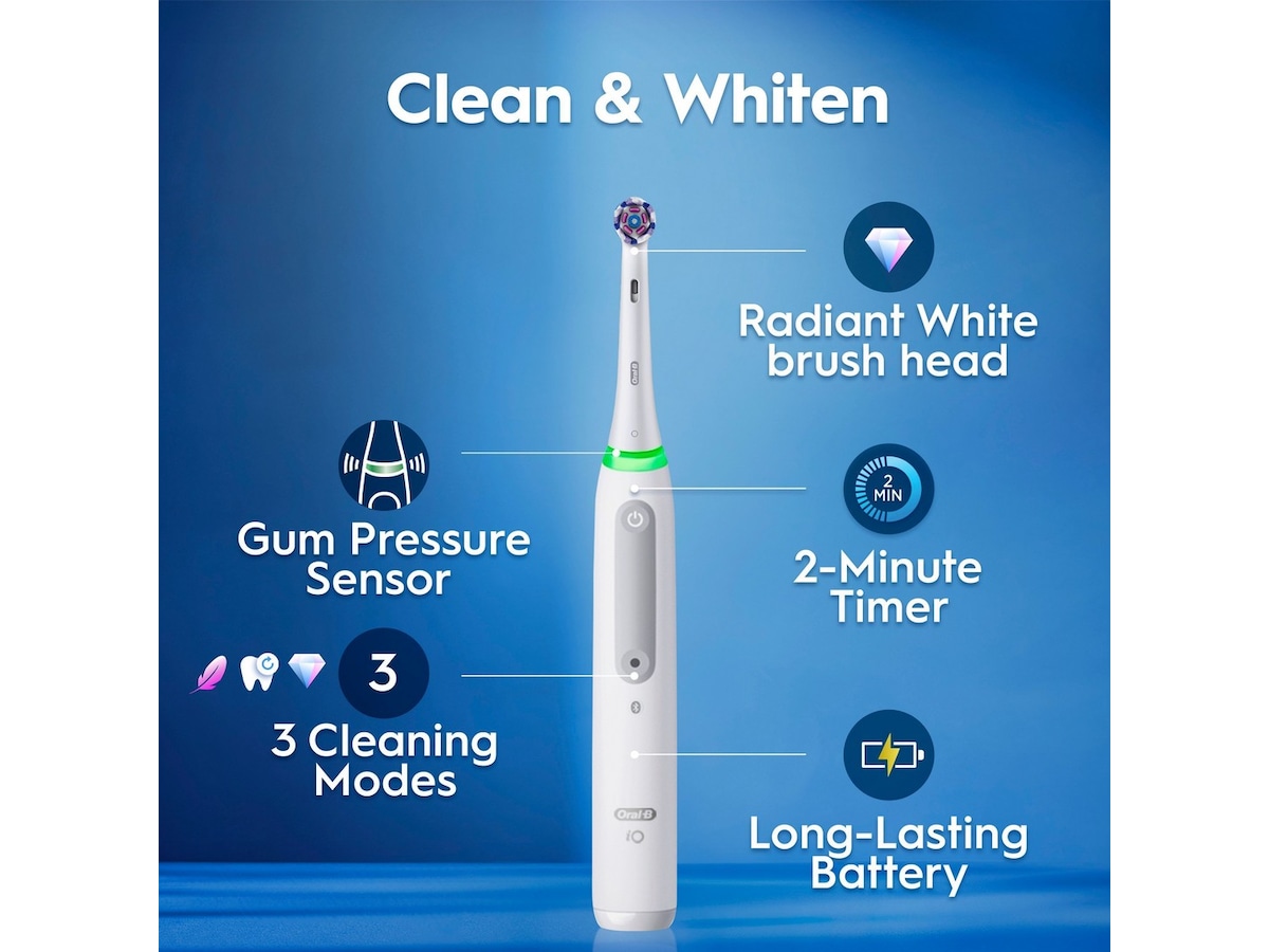 Oral-B iO3 Eltandborste (Vit) Tandborsthuvud