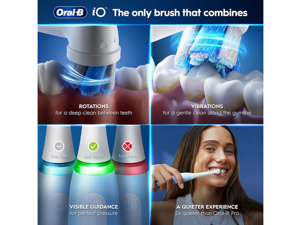 Oral-B iO3 Eltandborste (Vit) Tandborsthuvud