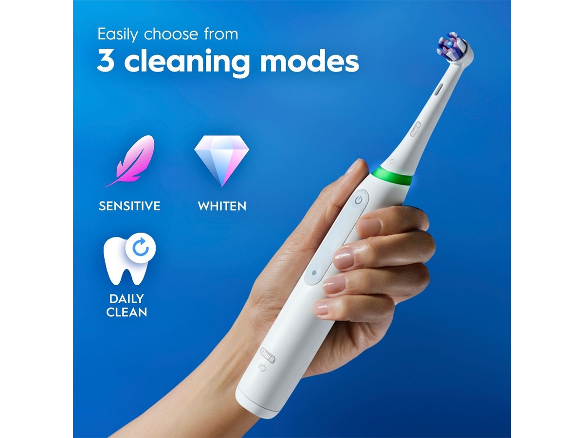 Oral-B iO3 Eltandborste (Vit) Tandborsthuvud