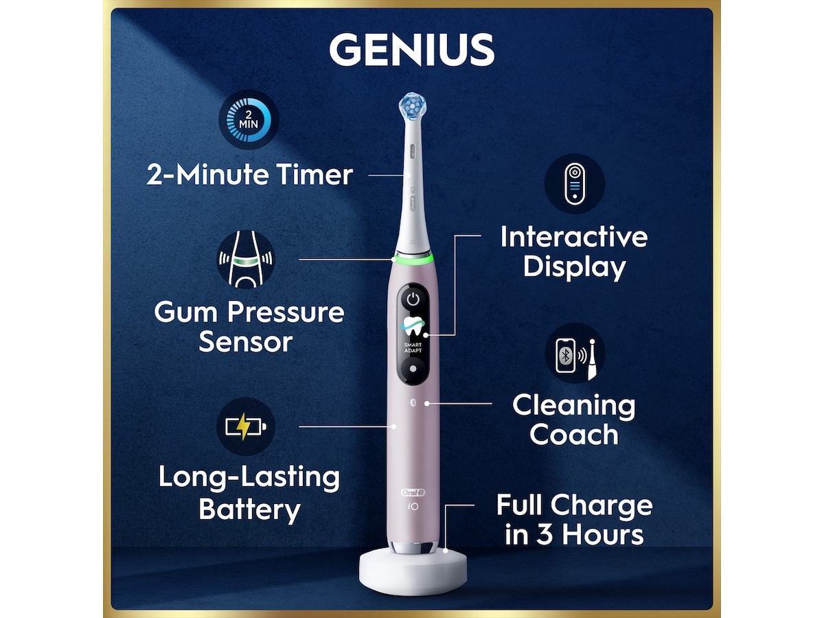 Oral-B iO9 Eltandborste (Rosa) Tandborsthuvud