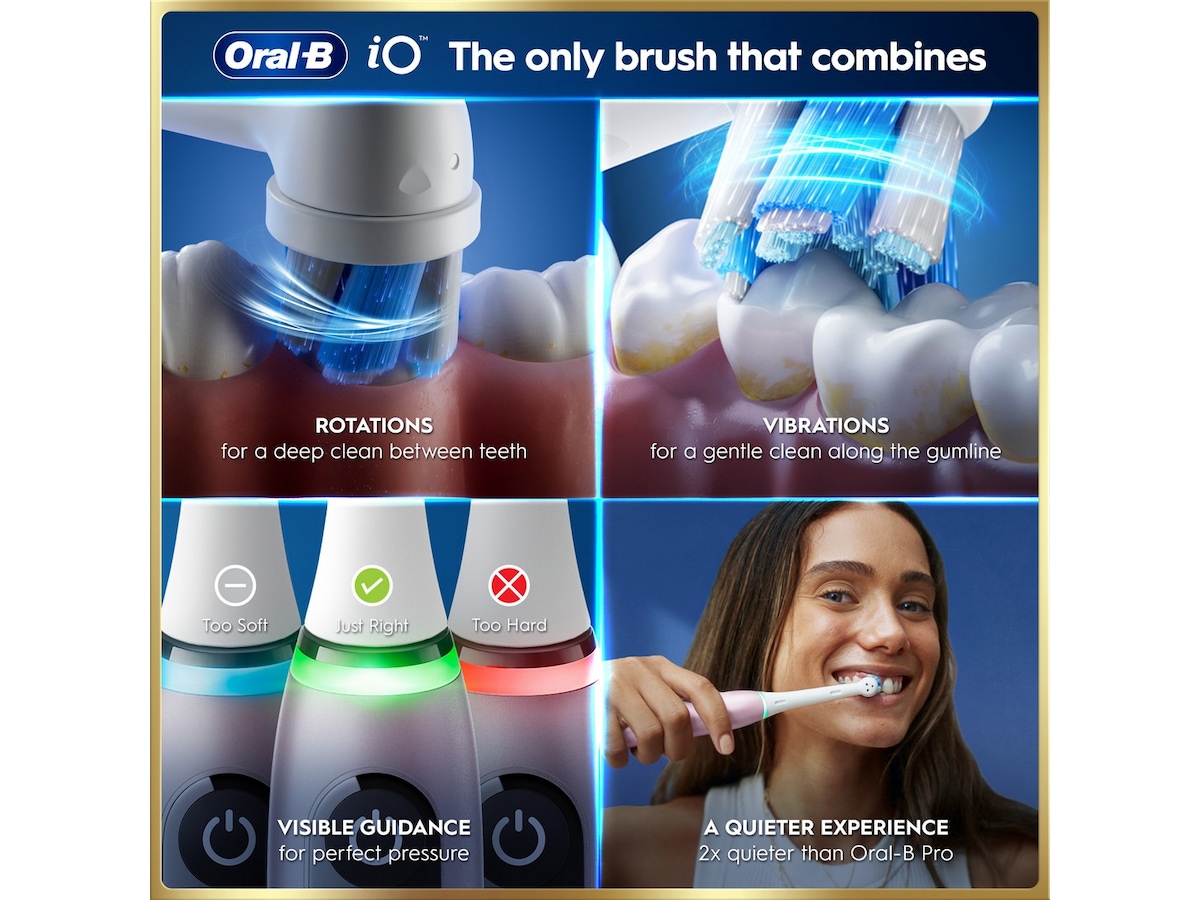 Oral-B iO9 Eltandborste (Rosa) Tandborsthuvud