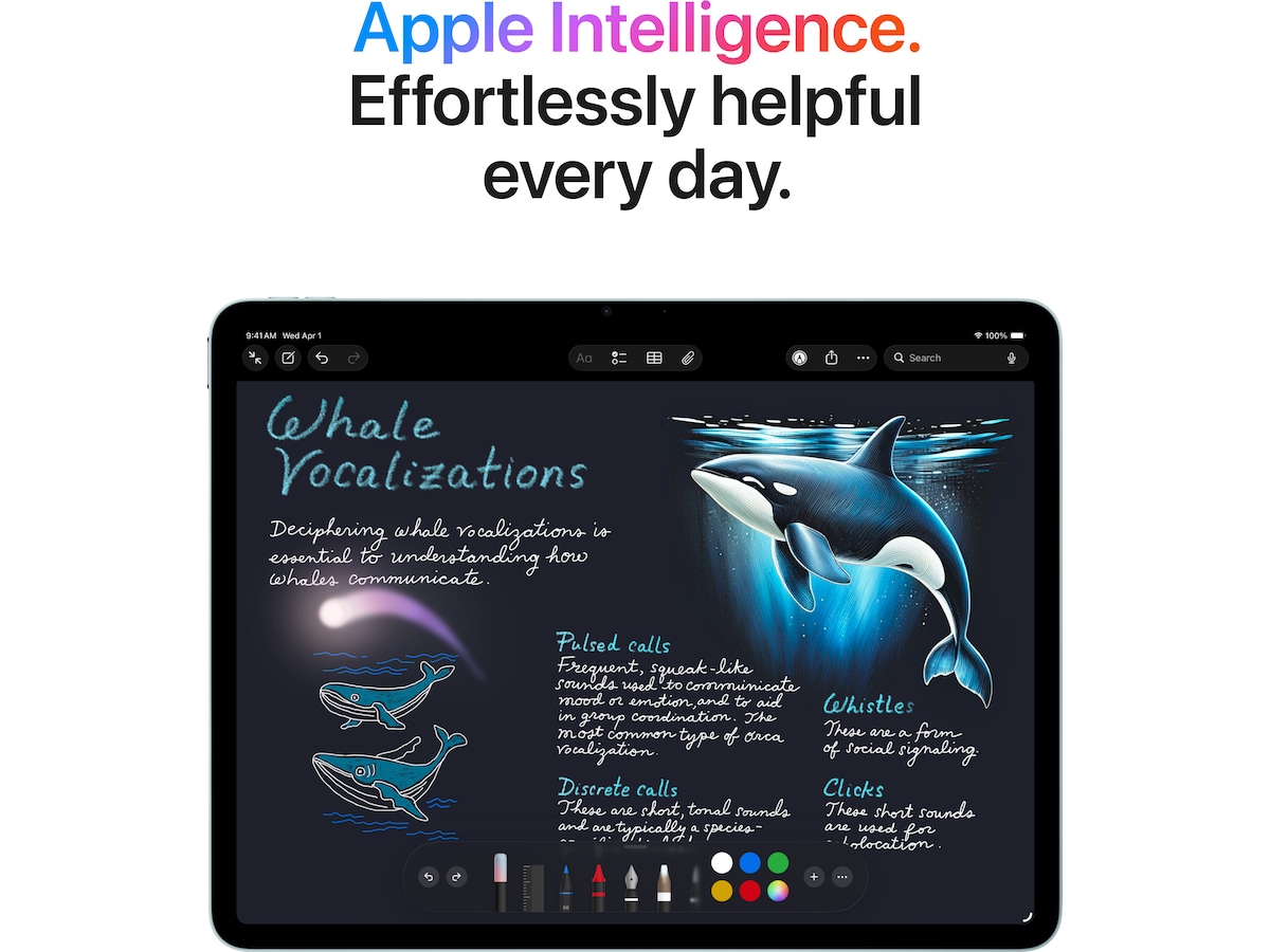 iPad Air 13" (2026) 128GB WiFi (blå) Surfplattor