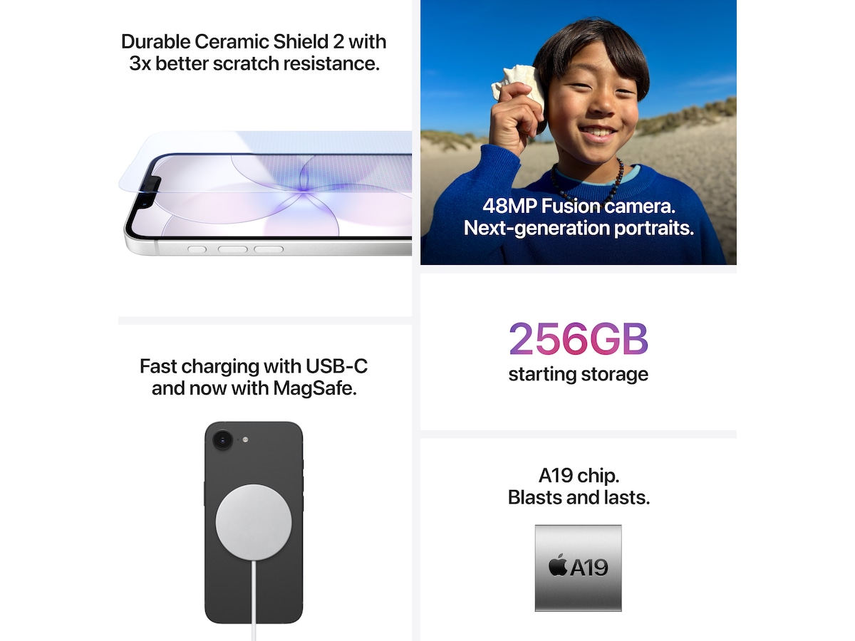 iPhone 17e 256GB (mjuk rosa) Mobiltelefoner