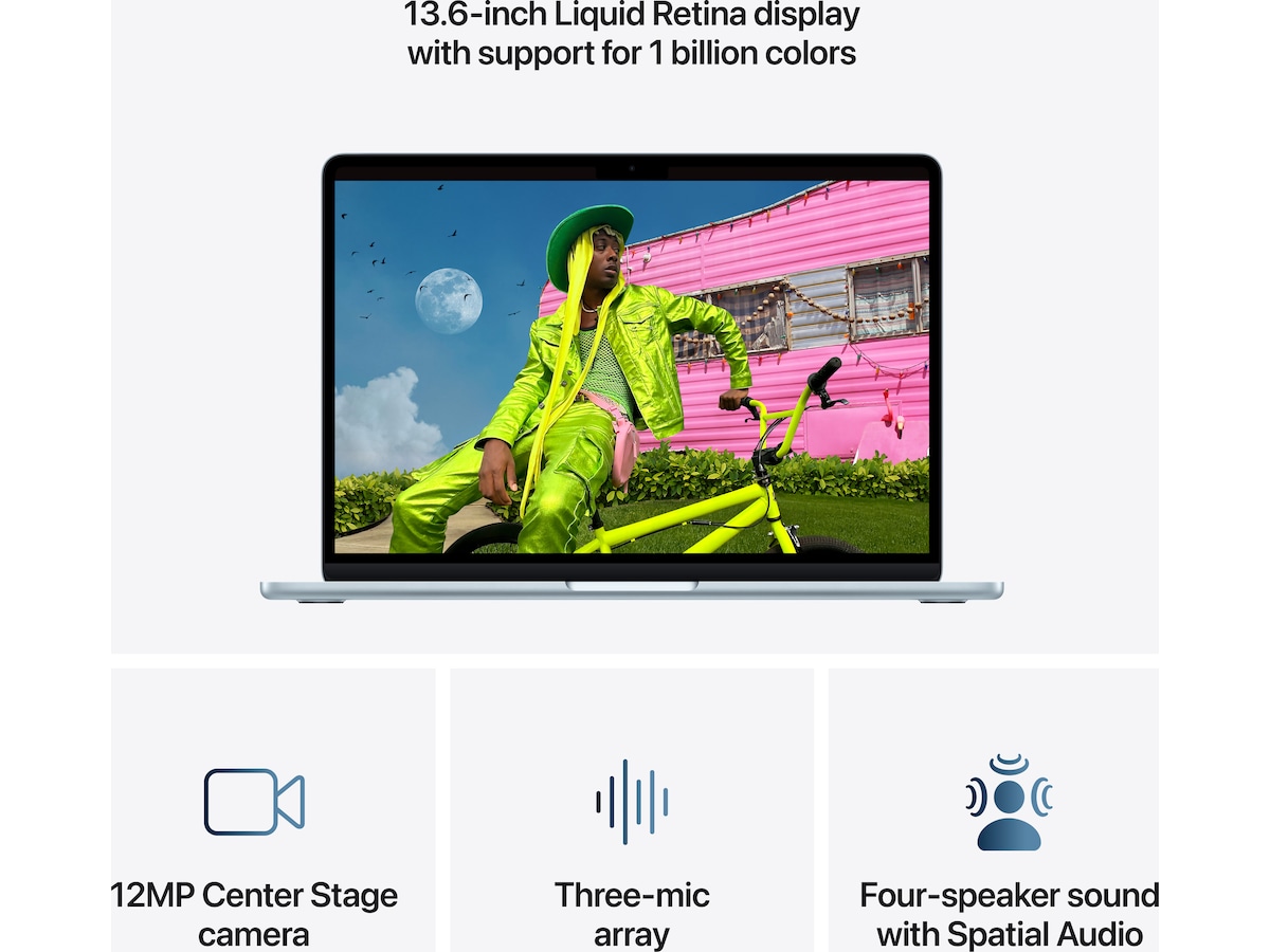 MacBook Air 13" M5 (2026) 1TB (himmelblå) Datorer - Bärbara / laptop