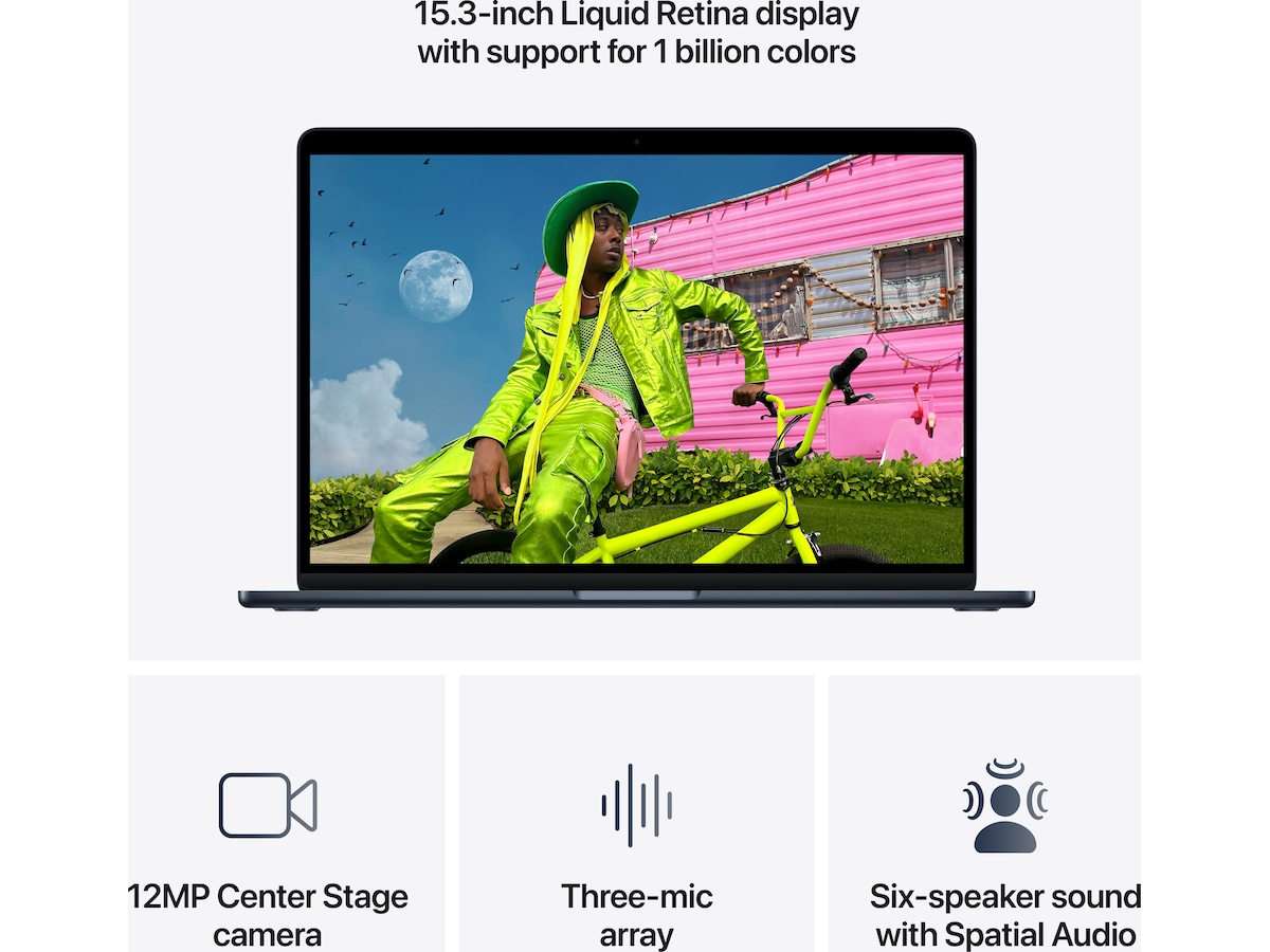 MacBook Air 15" M5 (2026) 1TB (midnatt) Datorer - Bärbara / laptop