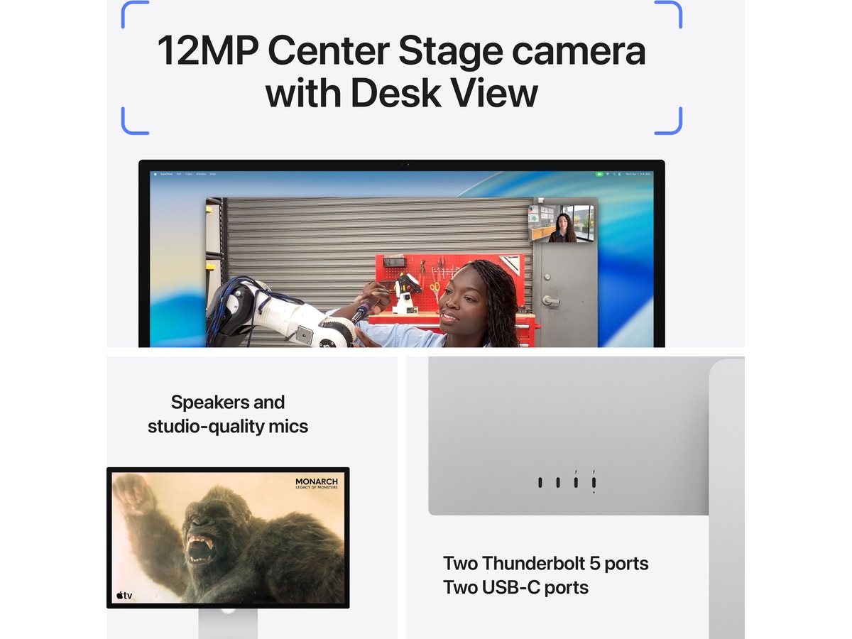 Apple Studio Display (2026) Standardglas - stativ med lutnings- och höjdjustering Datorskärm