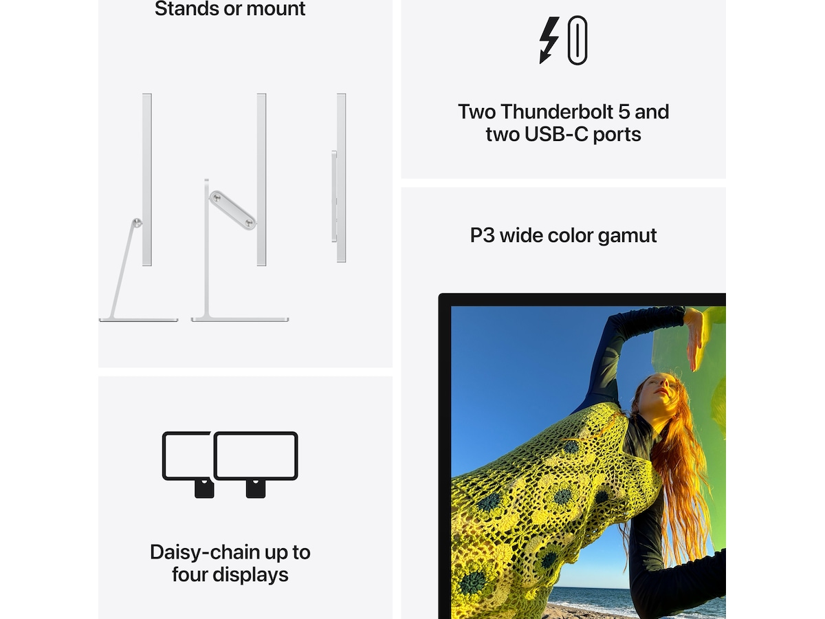 Apple Studio Display (2026) Standardglas - stativ med lutnings- och höjdjustering Datorskärm