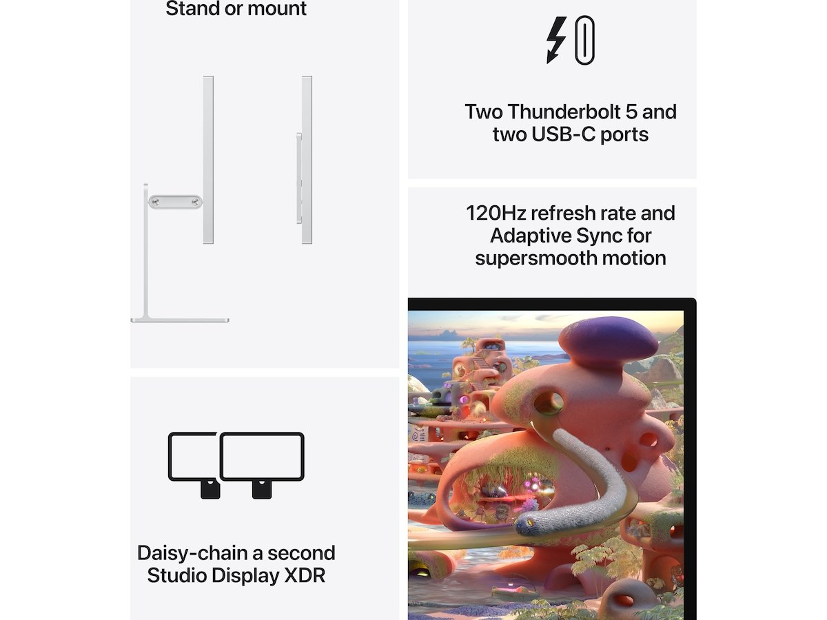 Apple Studio Display XDR (2026) Standardglas - stativ med vinkel- och höjdjustering Datorskärm
