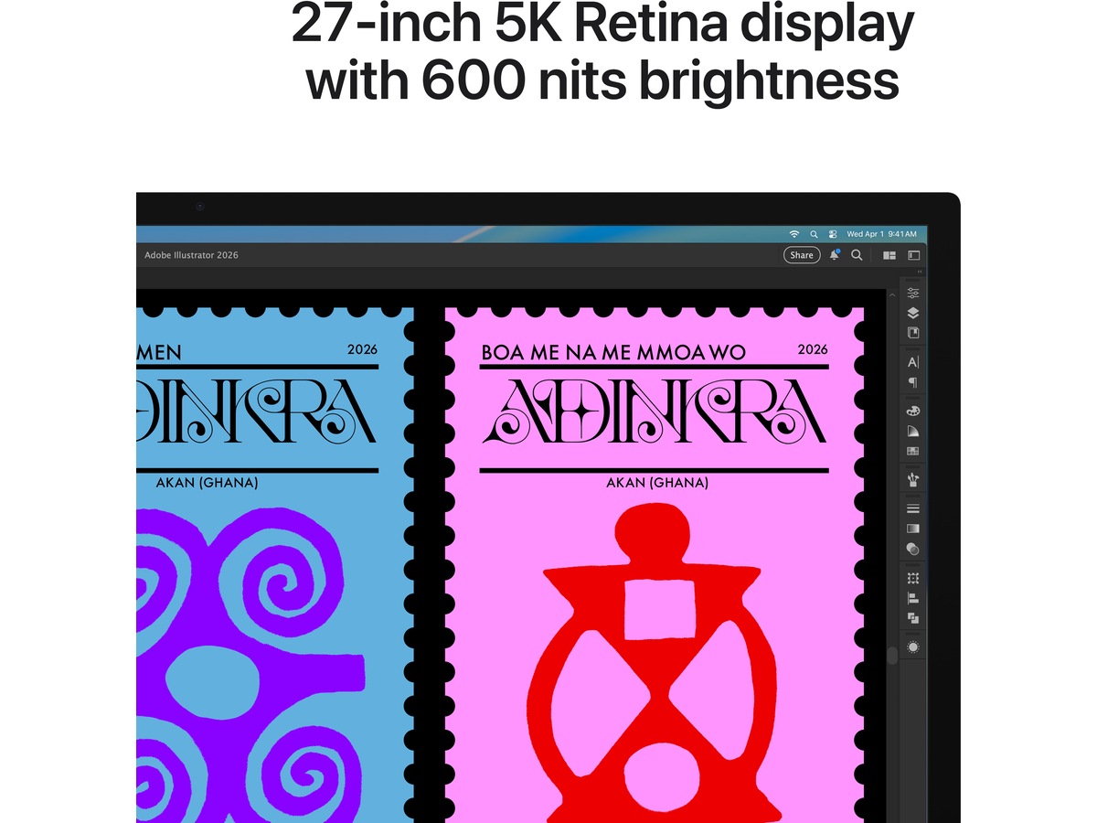 Apple Studio Display (2026) Nano-texturglas - stativ med vinkeljustering Datorskärm