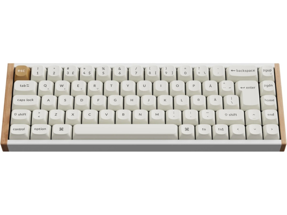 Keychron K6 HE SE Trådlöst Gamingtangentbord (trä/vit) -B-Grade Demo tangentbord