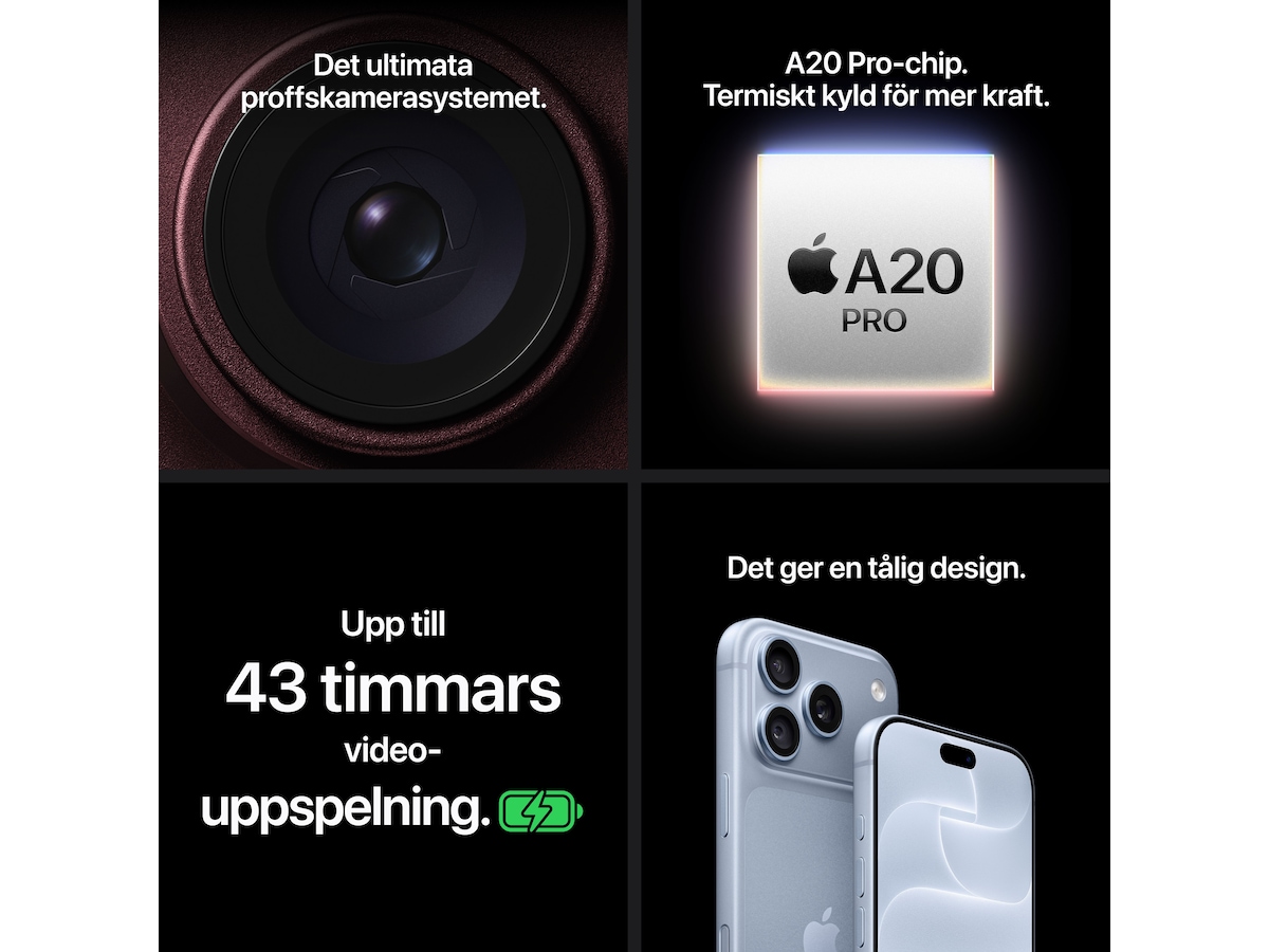 iPhone 18 Pro Max 2TB (glacier) Mobiltelefoner