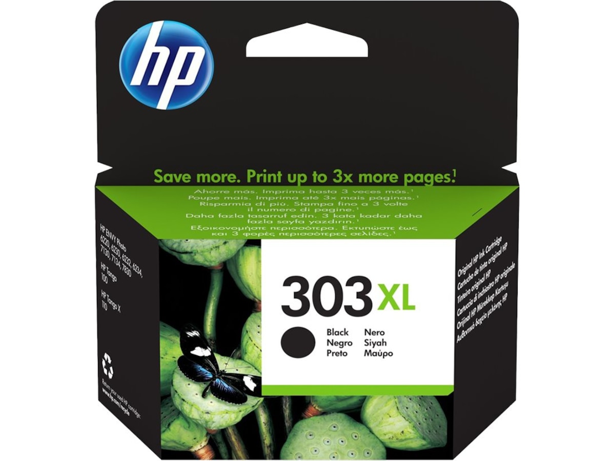 HP Bläck 303XL High Yield Svart Bläckpatron