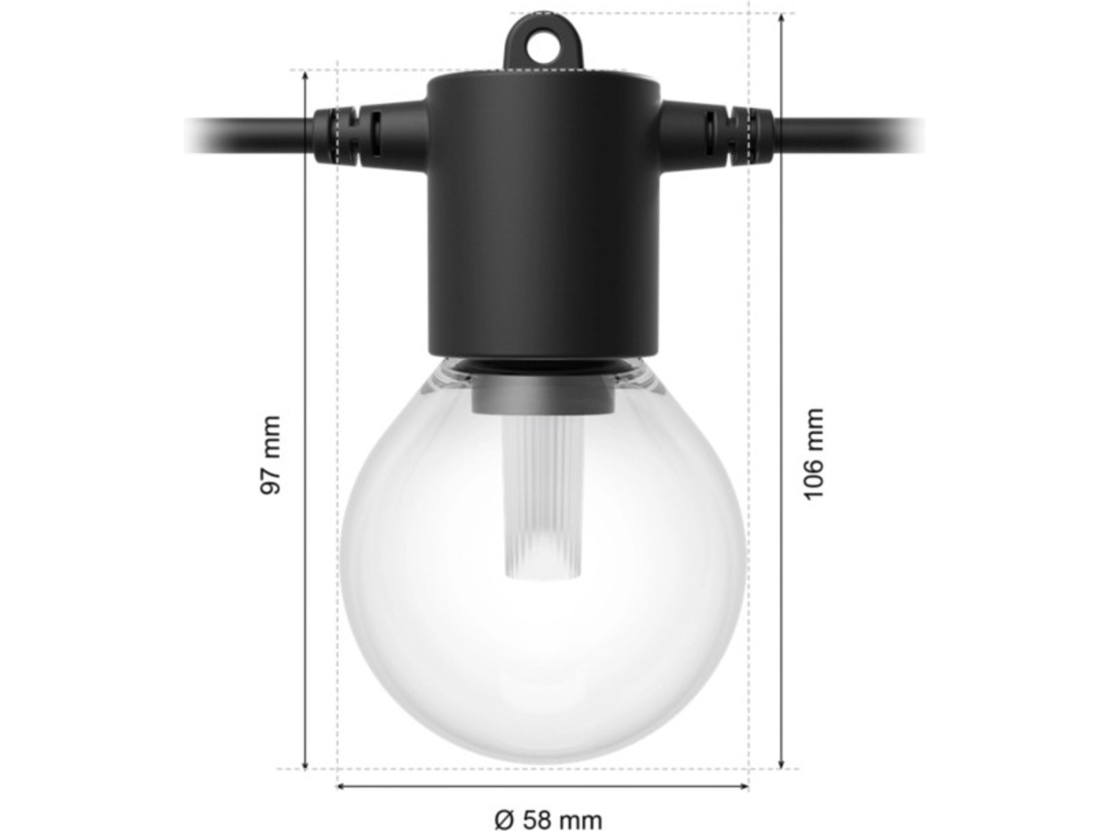 Philips Hue Festavia Globe ljusslinga 7m LED-lampor & glödlampor