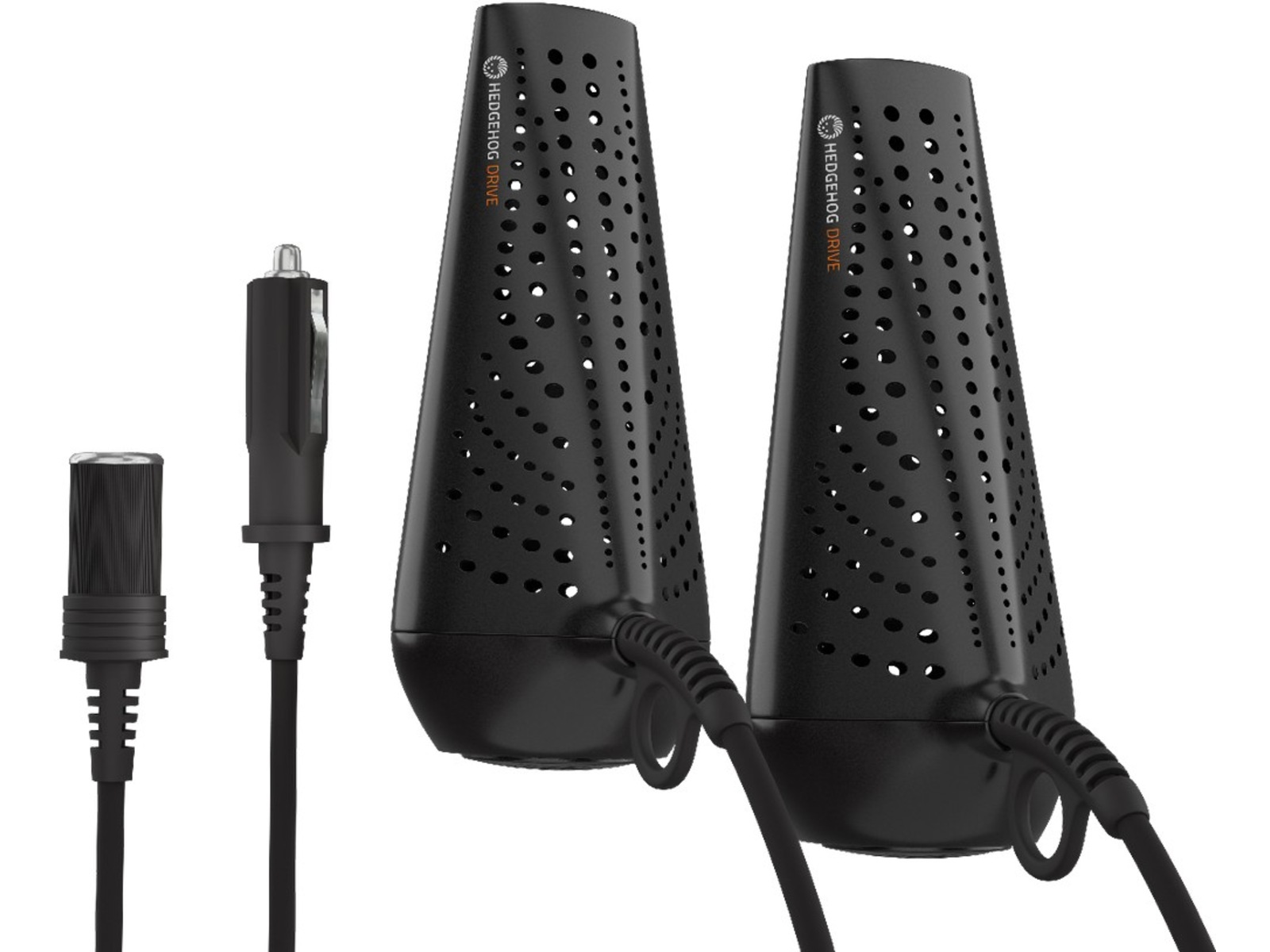 Hedgehog Drive skotorkare för bil + adapter (svart) Skotorkare