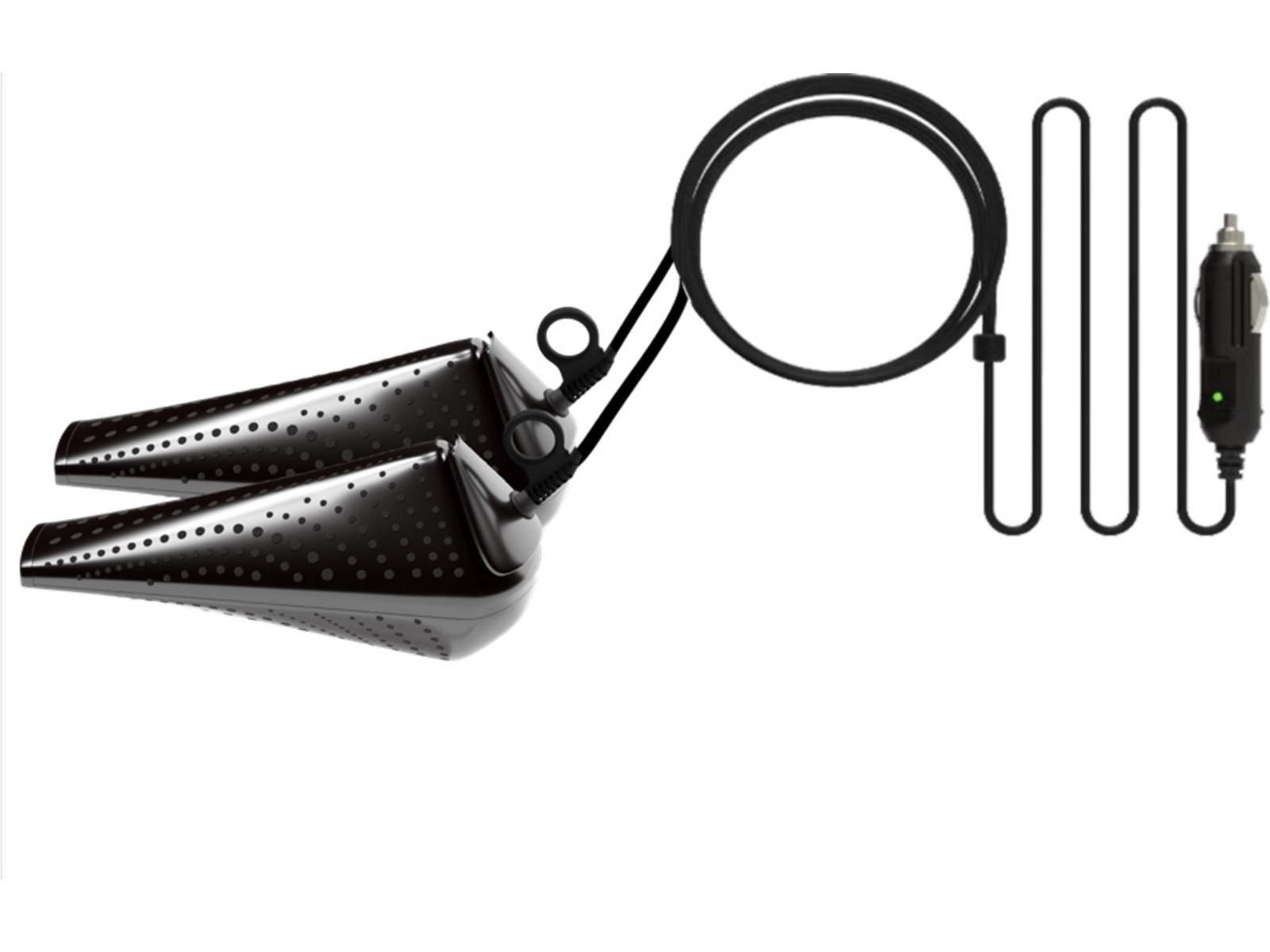 Hedgehog Drive skotorkare för bil + adapter (svart) Skotorkare