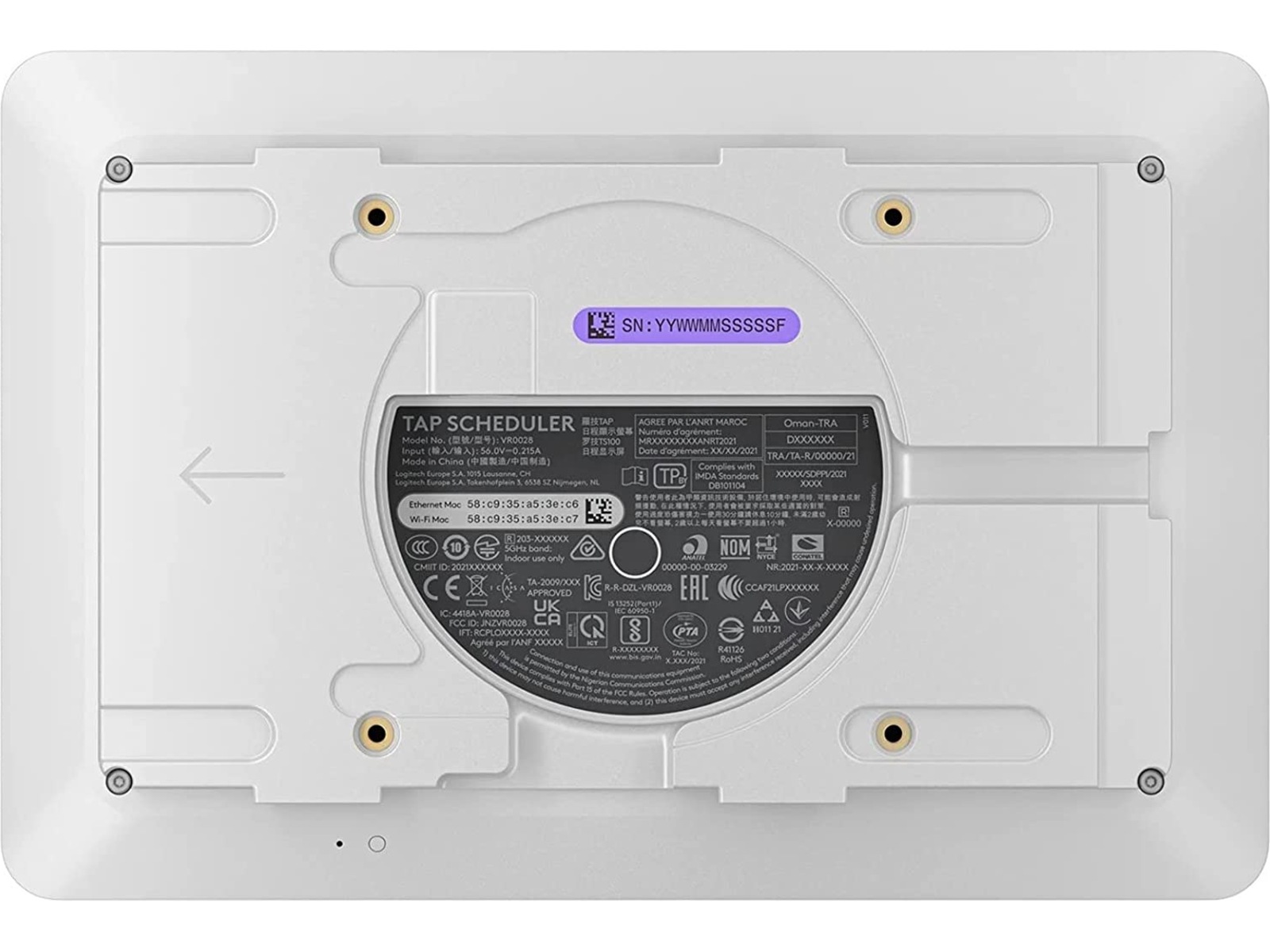 Logitech TAP Scheduler (vit) Videokonferens