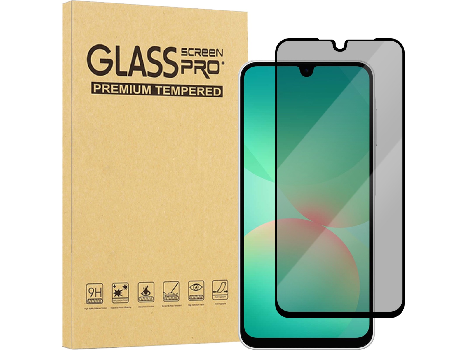 iiglo Galaxy A26 Privacy skärmskydd Skärmskydd