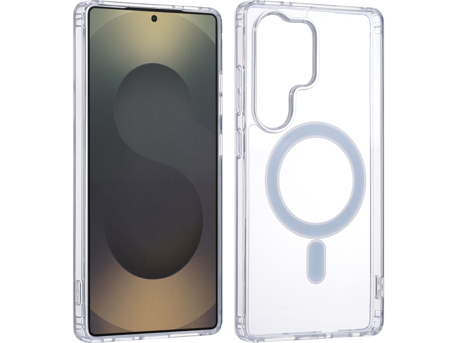 iiglo Galaxy S25 Ultra Magnetic Silikonskal (transparent) Skydd