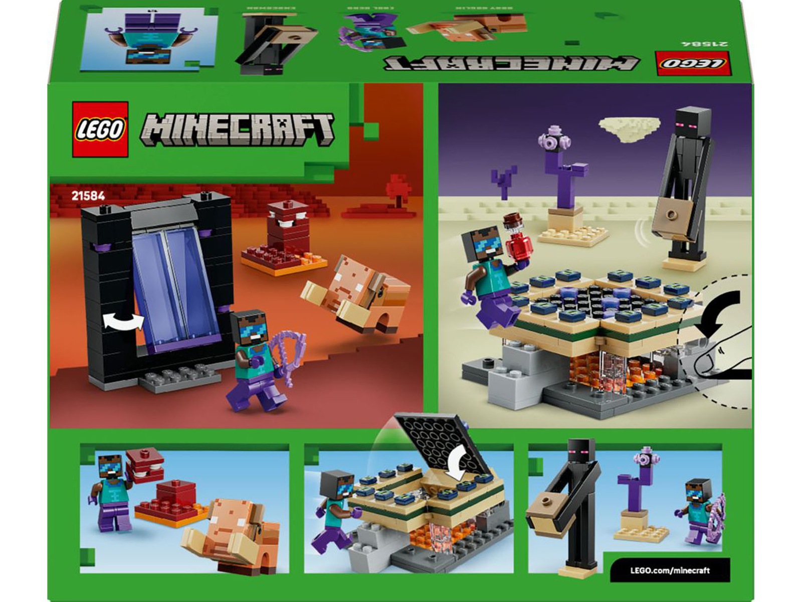 LEGO Minecraft Resa med Nether- och End-portalen 21584 LEGO