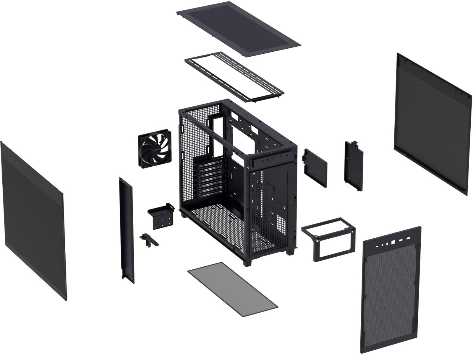 Asus Prime AP303 MESH Miditower (svart) Midi tower