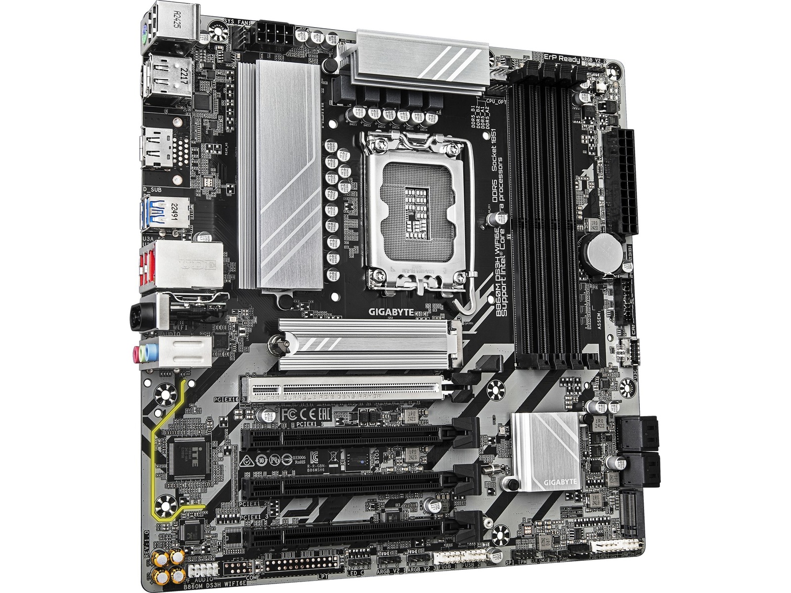 Gigabyte B860M DS3H WIFI6E Moderkort Intel Socket