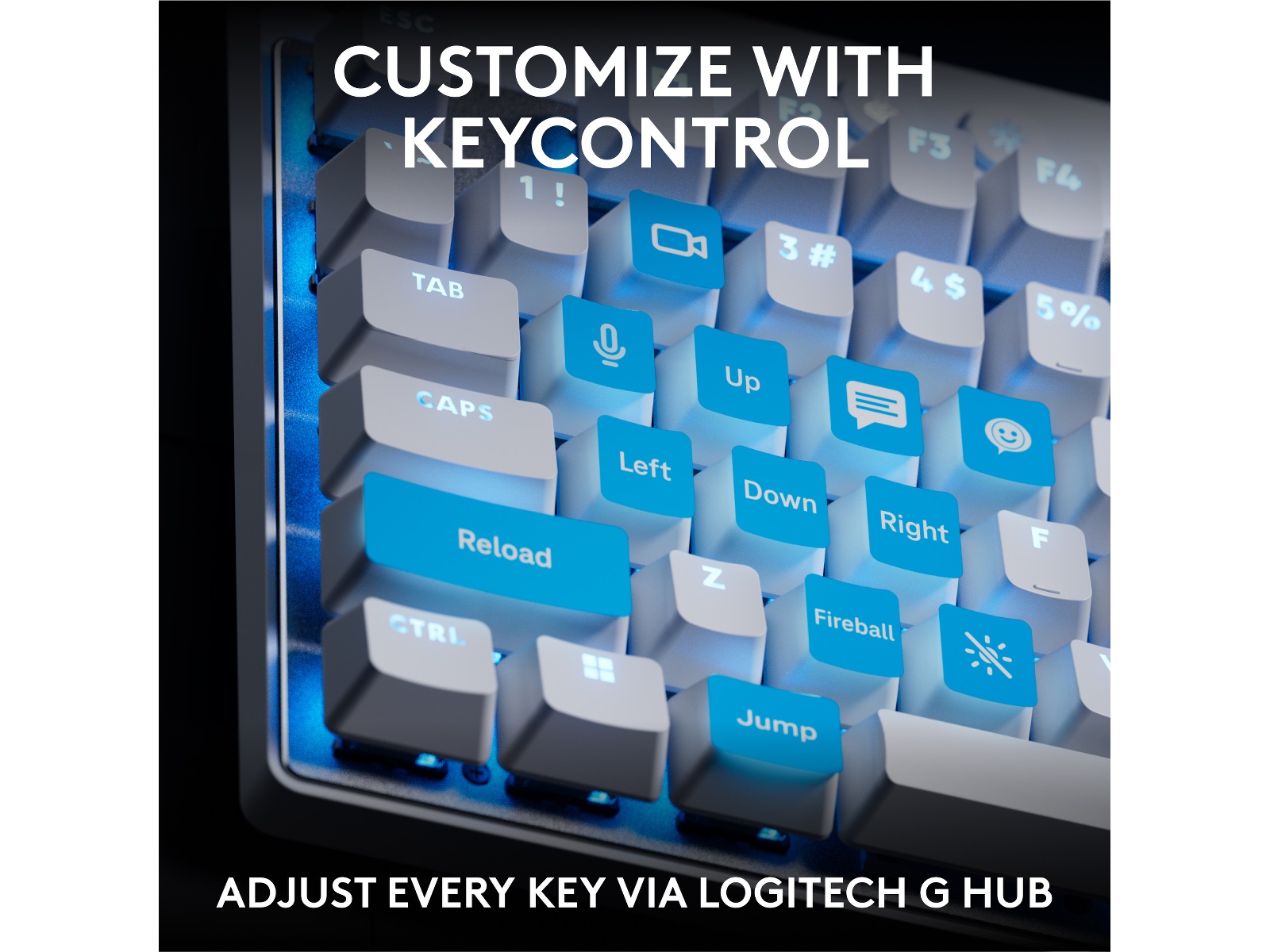 Logitech G Pro X TKL Rapid gamingtangentbord (vit) Gamingtangentbord