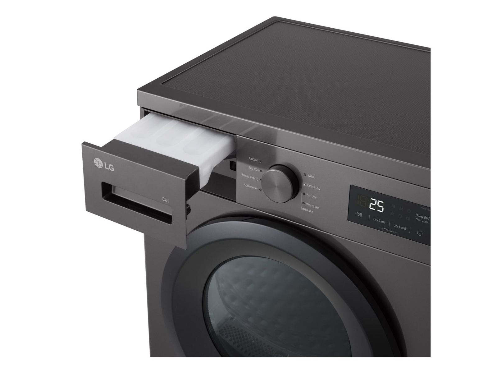 LG RHA1008NDK Torktumlare (mörk silver) Torktumlare