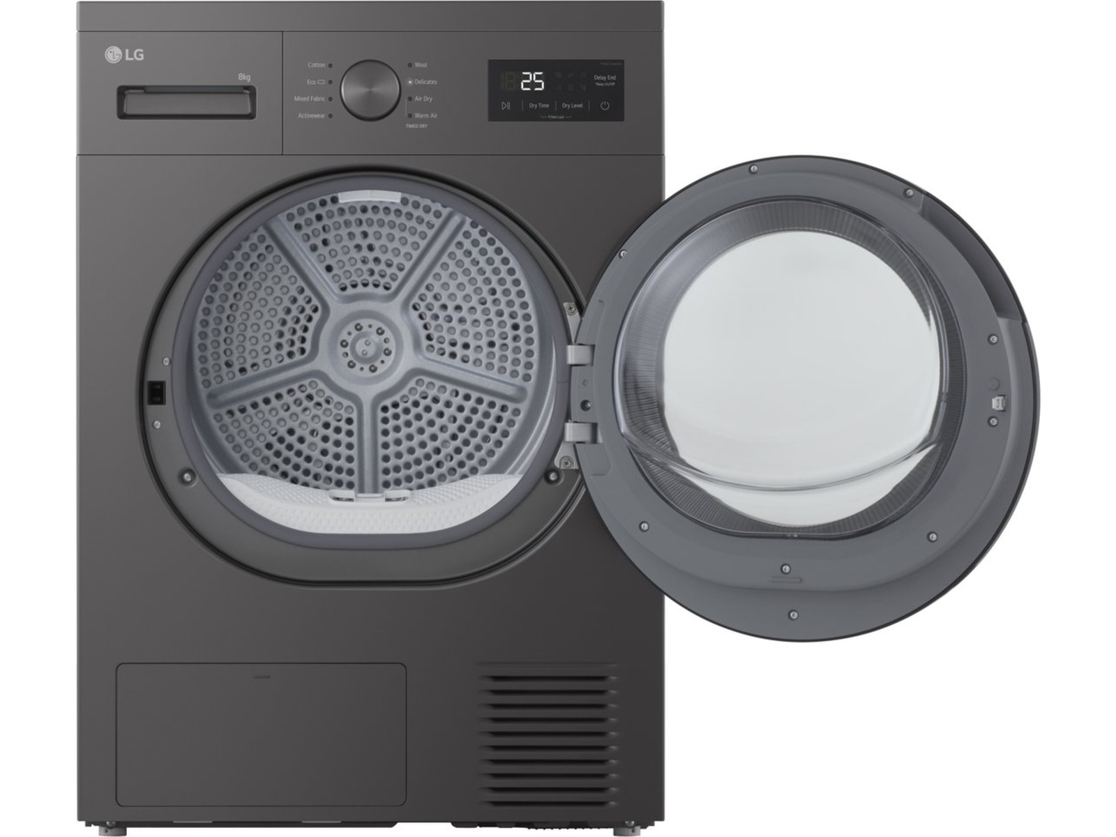 LG RHA1008NDK Torktumlare (mörk silver) Torktumlare