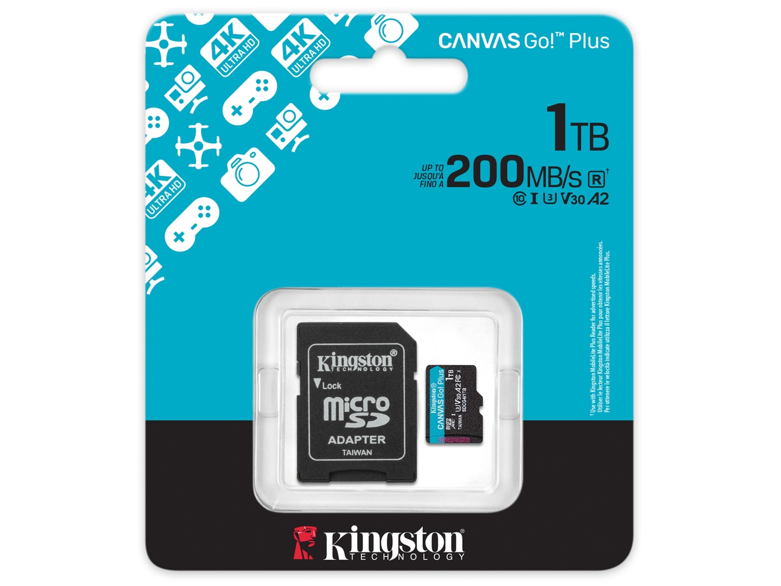 Kingston Canvas Go! Plus microSD 1TB Minneskort