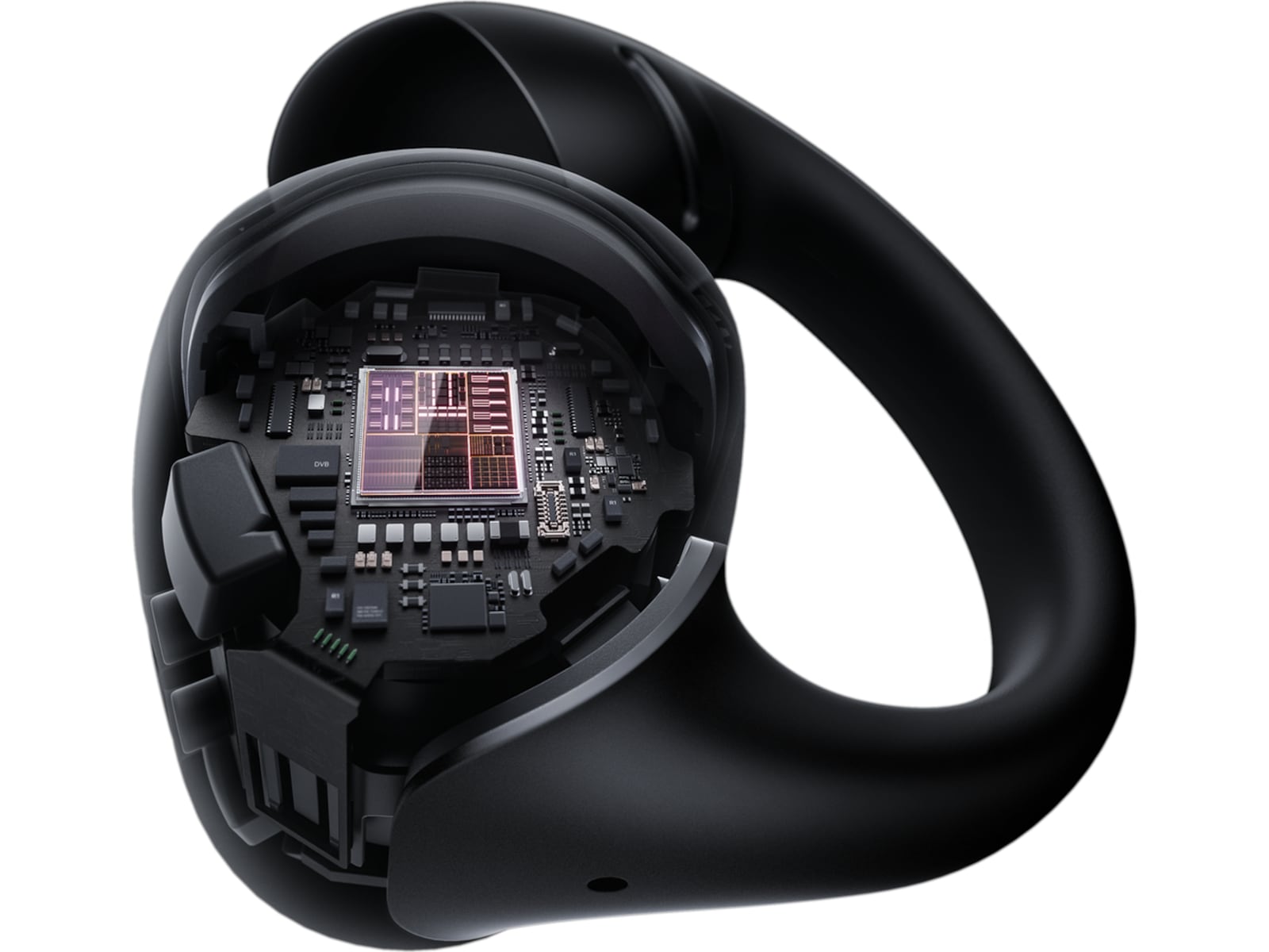 SHOKZ OpenDots Trådlösa öppna hörlurar, half In-Ear (svart) In-ear hörlurar