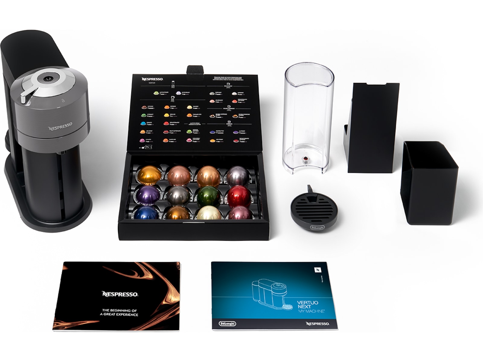 NESPRESSO Vertuo Next från DeLonghi® Kapselmaskin (grå) Kapselmaskiner