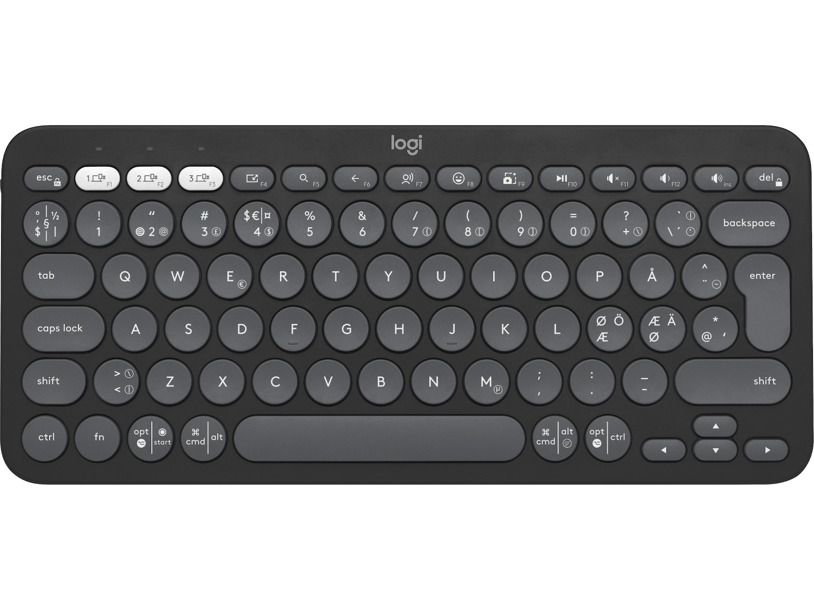 Pebble Keys 2 K380s (svart) Tangentbord