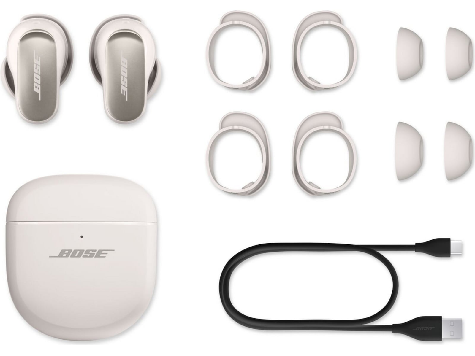 Bose QuietComfort Ultra Earbuds trådlösa hörlurar, In-Ear (vit) In-ear hörlurar