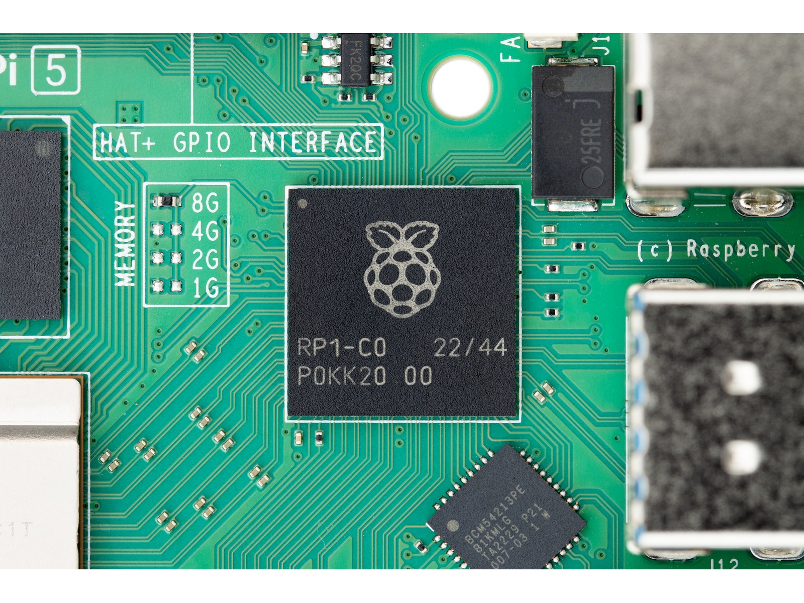 Raspberry Pi 5 Model B, 4GB RAM Integrerad CPU