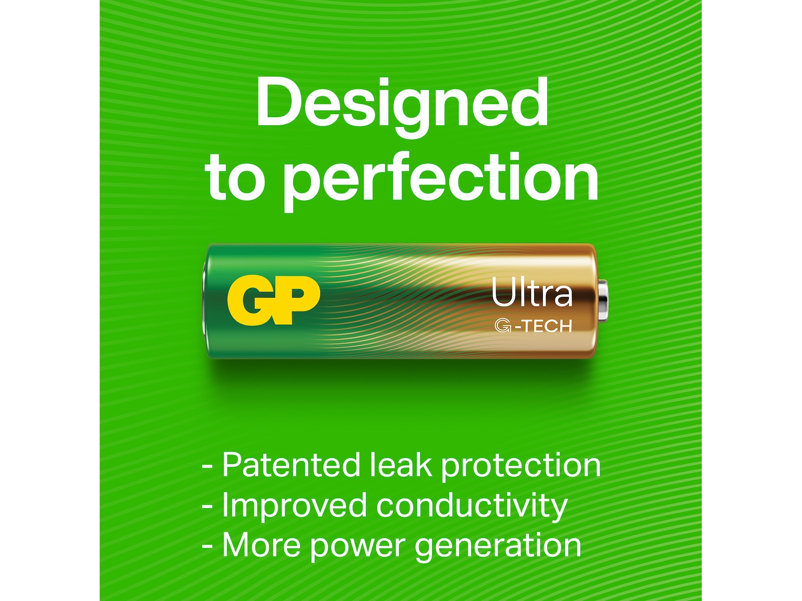 GP Ultra Alkaline C/LR14 batteri, 2-pk Batterier för allmänt bruk