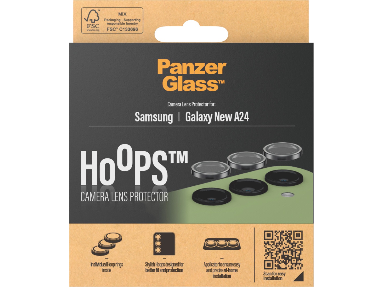 PanzerGlass Galaxy A25 Hoops Linsskydd Skärmskydd