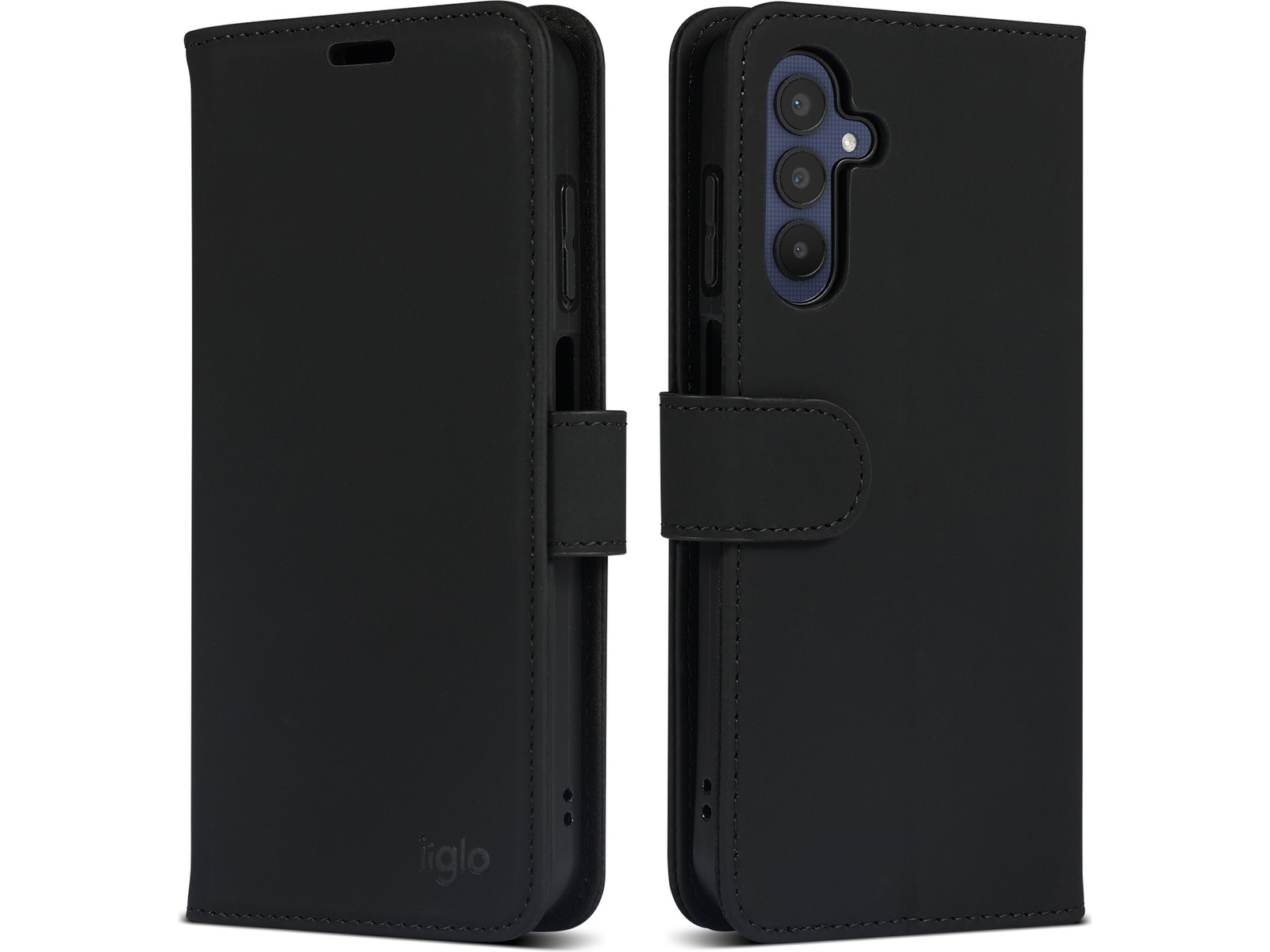 iiglo Samsung Galaxy A25 Plånboksfodral (svart) Skydd