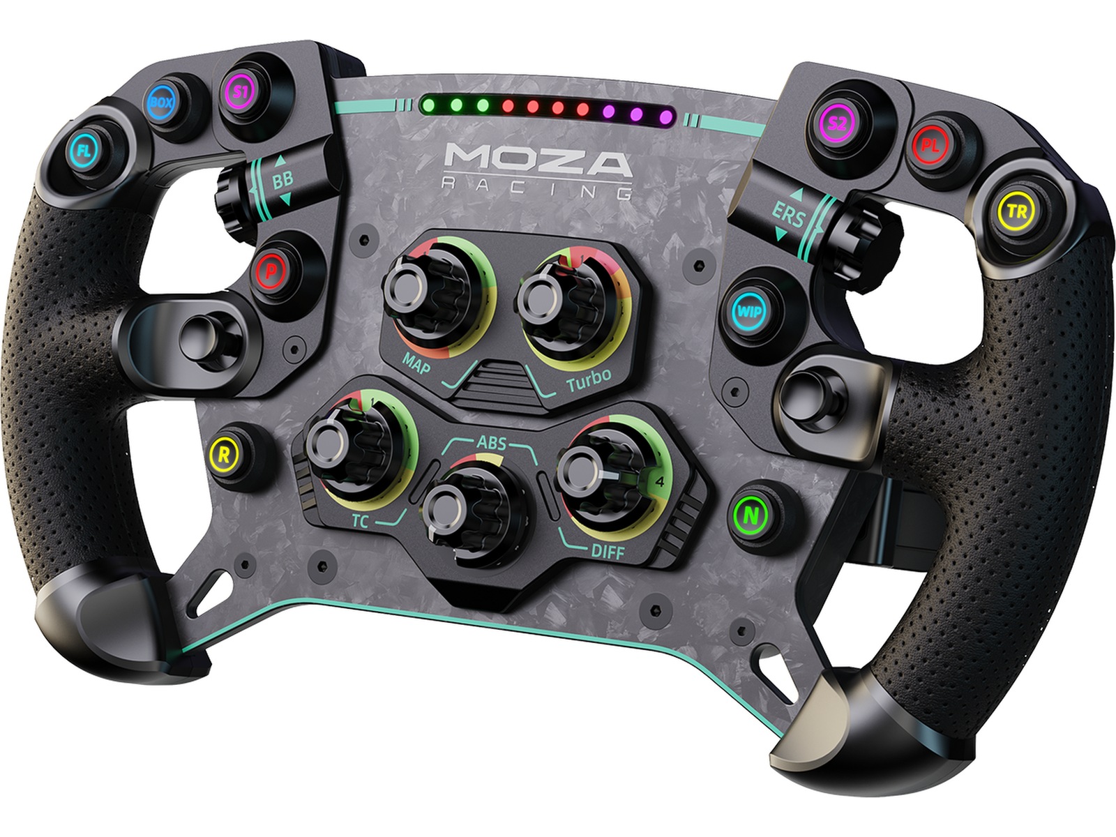 Moza Racing GS V2P Microfiber Leather GT Ratt 30cm Ratt & pedaler