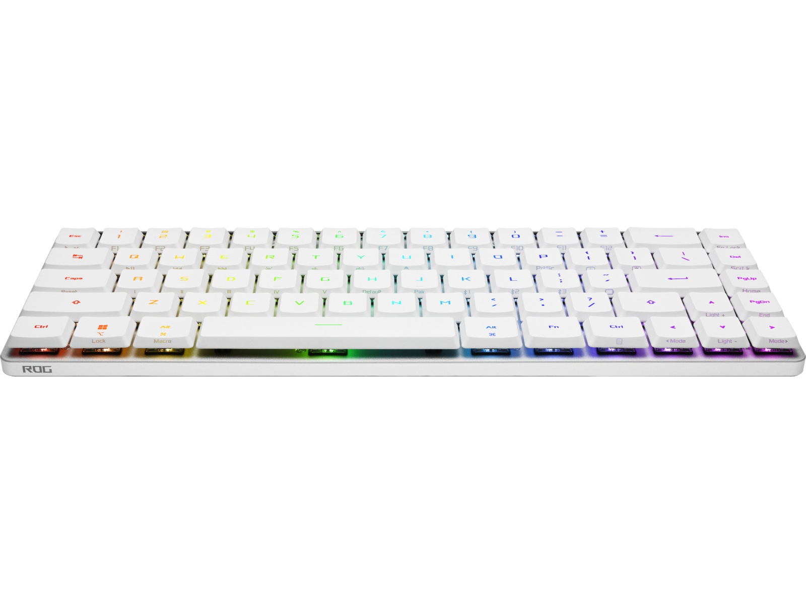 ASUS ROG Falchion RX Low Profile Optical trådlöst gamingtangentbord (vit) -B-Grade Demo tangentbord