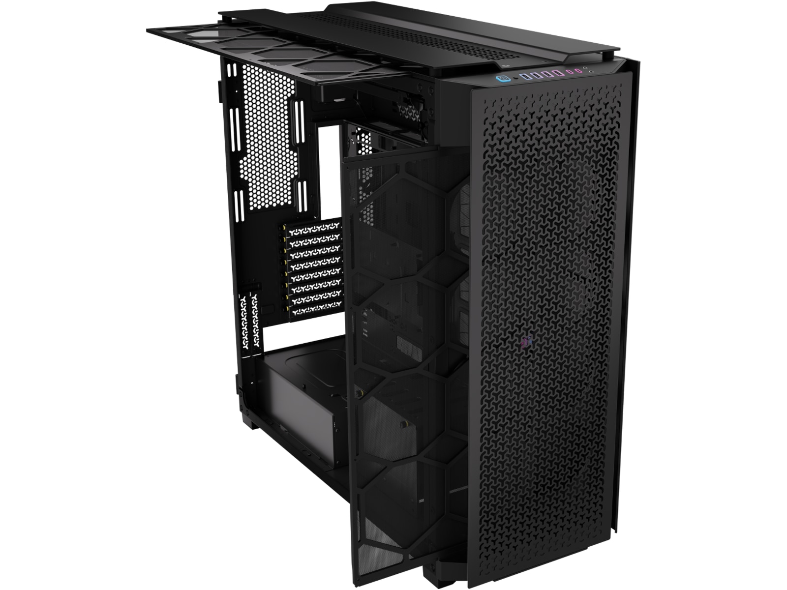Corsair iCUE Link 9000D RGB Super Tower (svart) Big tower