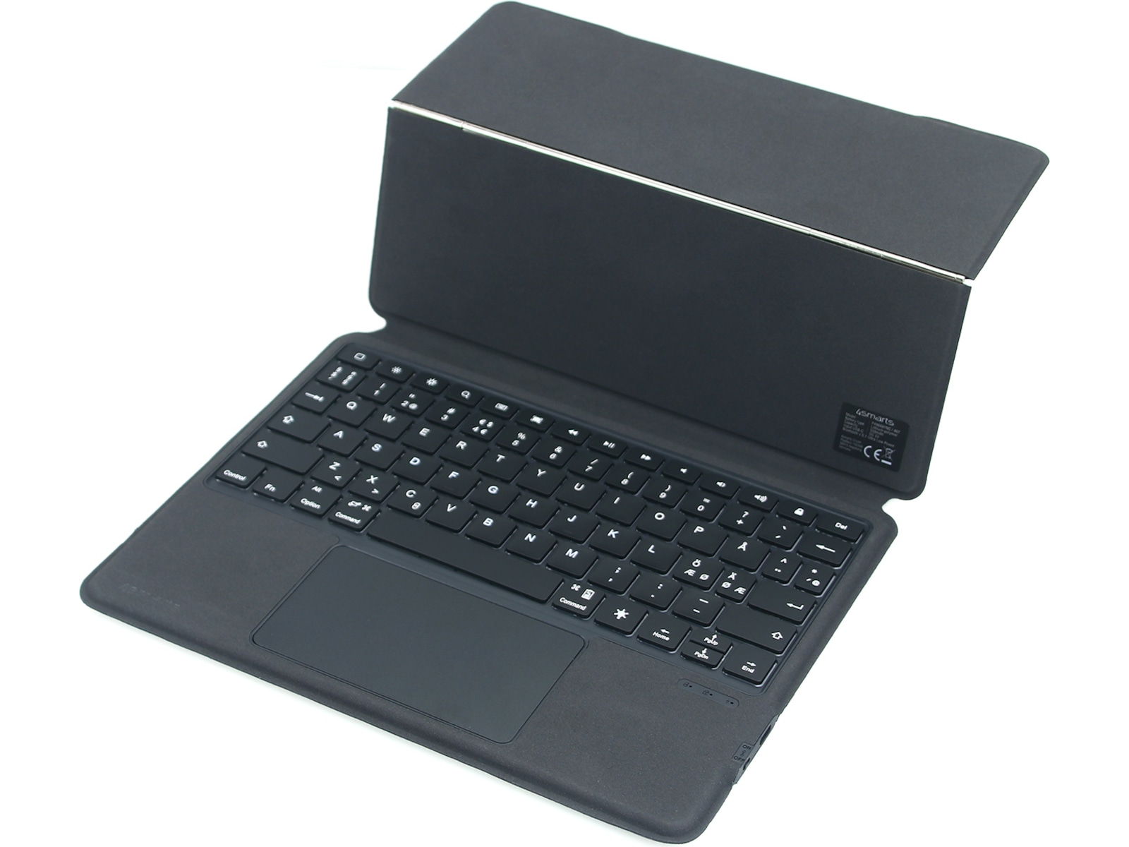 4smarts iPad Air 11" 2-i-1 Tangentbordfodral (grå) Tangentbord och pennor