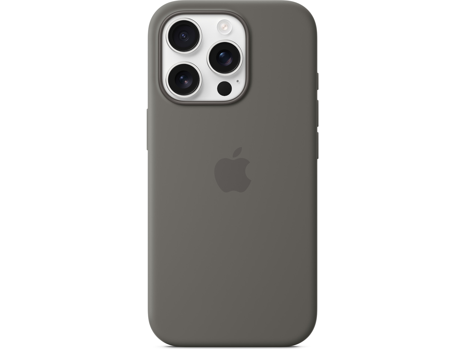 Apple iPhone 16 Pro Silikonskal (granitgrå) Skydd