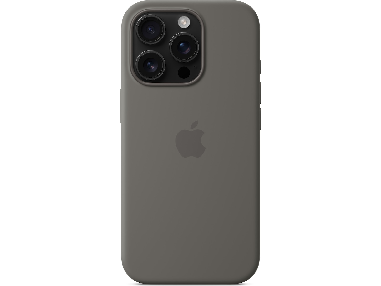 Apple iPhone 16 Pro Silikonskal (granitgrå) Skydd